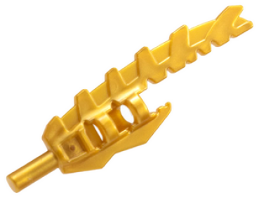 Lego Minifigur Schwert (11107) gezahnt, perlend gold