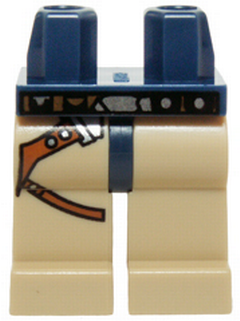 Lego Minifigure Legs assembled decorated (970c02) tan Legs