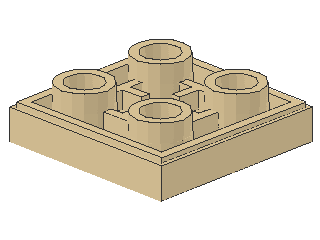 Lego Fliese 2 x 2, invers (11203)