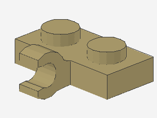 Lego Platte 1 x 2, 1 Clip horizontal (11476)