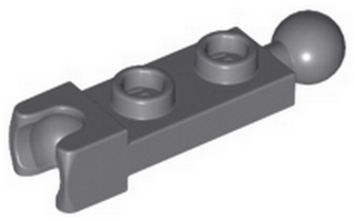Lego Plate 1 x 2, Ball Head and Coupling on Ends (14419)