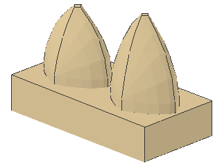 Lego Tile 1 x 2, with 2 Teeth vertical (15209)