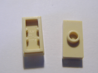 Lego Platte 1 x 2, mit 1 Stud, mit Nut (15573)
