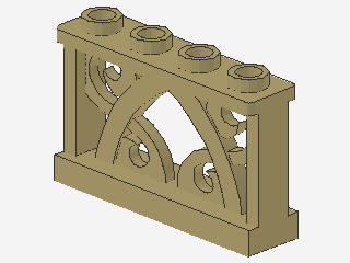 Lego Zaun 1 x 4 x 2 (19121) Ornamental