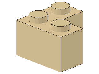Lego Brick 2 x 2 x 1 (2357) Corner