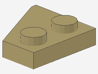 Lego Wedge Plate 2 x 2 (24307) right