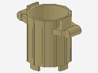 Lego Trash Can (2439) 2 Cover Holders