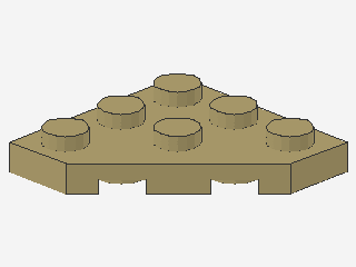 Lego Wedge Plates 3 x 3 (2450) Cut Corner