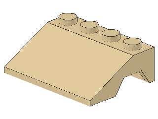 Lego Mudguard 3 x 4 (2513) with Slope