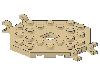 Lego Platte 6 x 6, Schiffmast Plattform (2539)