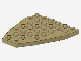 Lego Wedge Plates 7 x 6 (2625) without Stud Notches