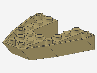 Lego Boot, Bow Brick 6 x 6 x 1 (2626)