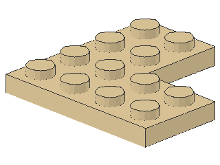Lego Platte 4 x 4 Ecke (2639)
