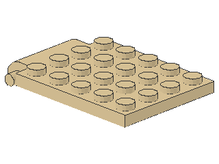Lego Plate 4 x 5, Trap Door (30042)