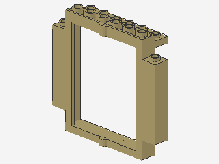 Lego Door Frame 2 x 8 x 6 (30101) with Bottom Notches