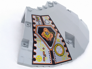Lego Paneel 14 x 14 x 2 2/3 (30116) Viertel-Untertasse, dekoriert