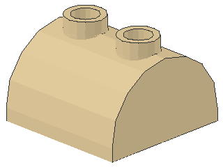 Lego Slope Stone, curved 2 x 2 x 1 (30165) Curve Top, 2 Studs