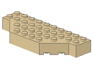 Lego Stein, modifiziert 4 x 10 x 1 (30181) geschnittene Ecken