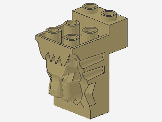 Lego Stein, modifiziert 2 x 3 x 3 (30274) Löwenkopf