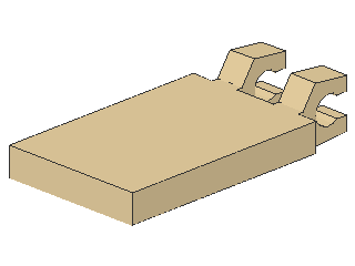 Lego Tile 2 x 3, with 2 angled Clips (30350a)