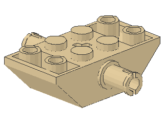 Lego Slope Stones, inverse 45° 5 x 2 (30390) double