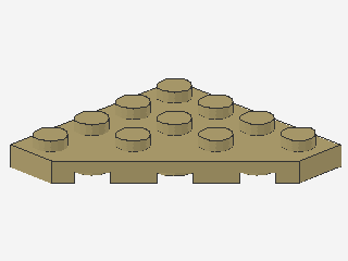 Lego Wedge Plates 4 x 4 (30503) Cut Corner