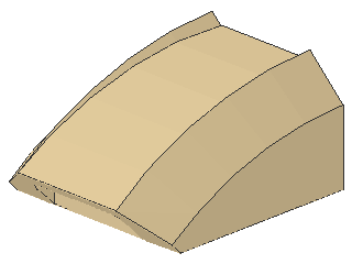 Lego Slope Stone, curved 2 x 2 x 1 (30602) Lip