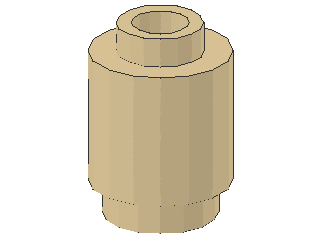 Lego Steine, rund 1 x 1x 1 (3062b) hohler Stud