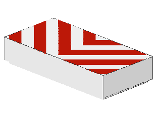 Lego Tile 1 x 2, decorated (3069a - b)