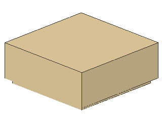 Lego Tile 1 x 1, with Groove (3070b)