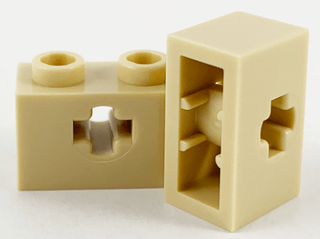 Lego Technic Stein 1 x 2 (32064c) mit Achsloch, Seitenstützen