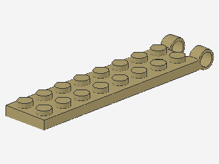 Lego Scharnier Platte 2 x 8 (3324 + b) Basis