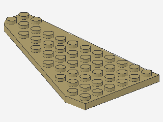 Lego Wedge Plates 7 x 12 (3585) Wing, right