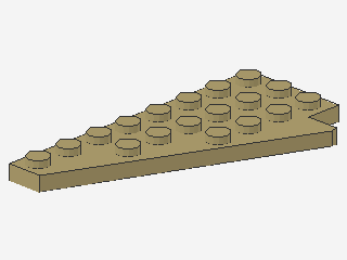 Lego Wedge Plates 8 x 4 (3933) with Stud Notch