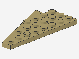 Lego Wedge Plates 8 x 4 (3934a) without Stud Notch