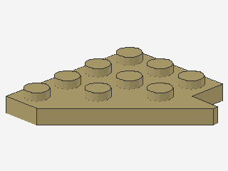 Lego Wedge Plates 4 x 4 (3936) Wing left