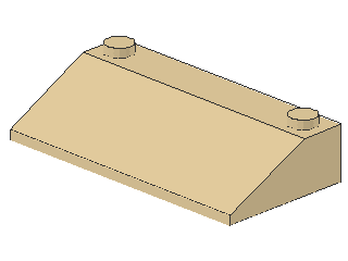 Lego Slope Stones 33° 3 x 6 x 1 (3939) Inner Walls