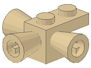 Lego Stein, modifiziert 1 x 1 (3963) 3 Lautsprecher