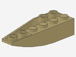 Lego Wedges, inverse, right 6 x 2 (41764)