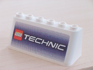 Lego Windschutzscheibe 2 x 6  x 2 (4176) dekoriert