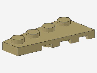 Lego Wedge Plates 4 x 2 (41770) left