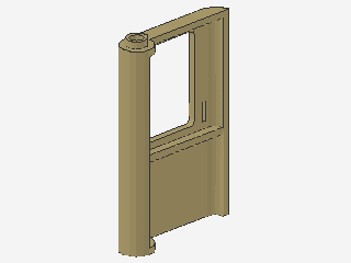 Lego Door 1 x 4 x 5 (4182) right, thin Support