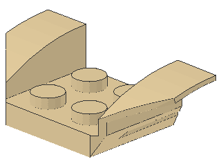 Lego Mudguard 2 x 4 (41854) flared Wings