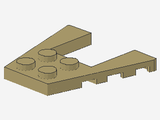 Lego Wedge Plates 4 x 4 (43719) with Cutout