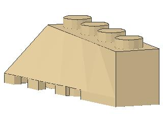 Lego Keile, schräg, rechts 4 x 2 (43720)