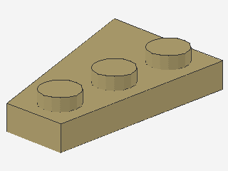 Lego Wedge Plates 3 x 2 (43722) rechts