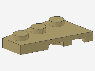 Lego Wedge Plates 3 x 2 (43723) left