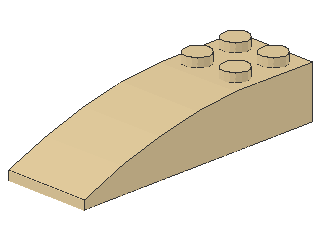 Lego Slope Stone, curved 6 x 2 x 1 (44126)