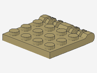 Lego Scharnier Platte 3 x 4 (44570) doppelt 2 Finger