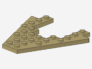 Lego Wedge Plates 8 x 4 (4475) Cutout 4 x 4